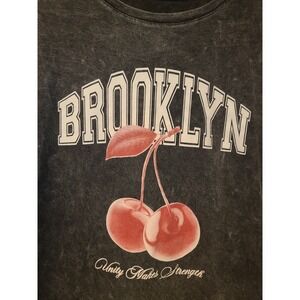 Womens Brooklyn Graphic T-Shirt, XL Unity Makes Strength Heathered Black